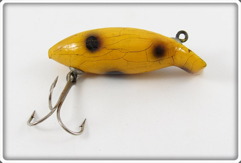 Vintage Unknown Yellow Spotted Rush Tango Type Lure 