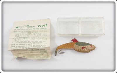 Vivif Green & Gold Living Action Lure In Original Box With Paperwork