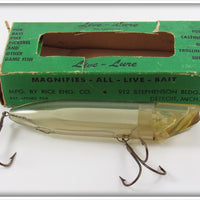 Vintage Rice Eng. Co Live-Lure In Box 