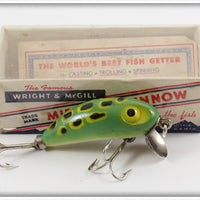 Wright & McGill Frog Spot Miracle Minnow Lure In Box