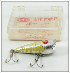 Vintage Padre Island Co Yellow Coach Dog Lil Pop Lure In Box 