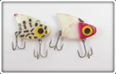 Lazy Ike Sail Shark Pair: White Coachdog & Red/White