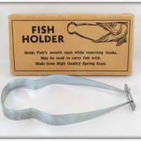 Vintage Steel Fish Holder In Box 
