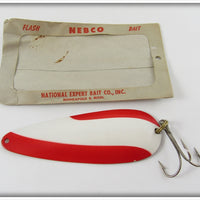 National Expert Bait Co Red & White Nebco Flash Bait In Package