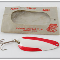 National Expert Bait Co Red & White Nebco Flash Bait In Package
