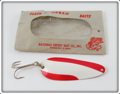 National Expert Bait Co Red & White Nebco Flash Bait In Package