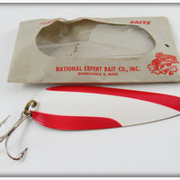 National Expert Bait Co Red & White Nebco Flash Bait In Package