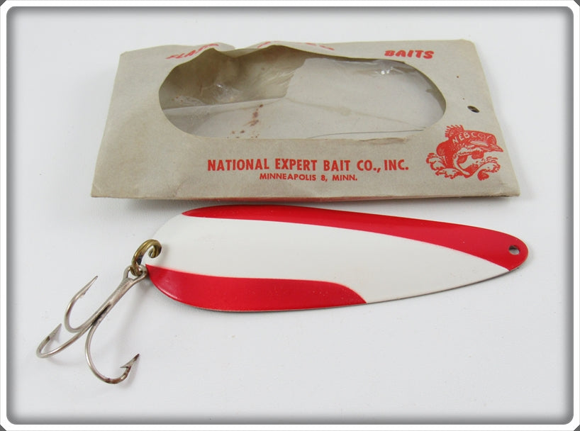 National Expert Bait Co Red & White Nebco Flash Bait In Package