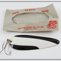 National Expert Bait Co Black & White Nebco Flash Bait In Package