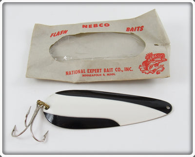 National Expert Bait Co Black & White Nebco Flash Bait In Package