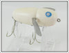 Heddon White Blue Eyes Crazy Crawler Lure