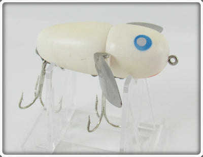 Heddon White Blue Eyes Crazy Crawler Lure