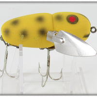 Heddon Yellow Black Spots Crazy Crawler Lure