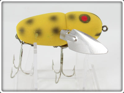 Heddon Yellow Black Spots Crazy Crawler Lure