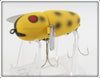Heddon Yellow Black Spots Crazy Crawler