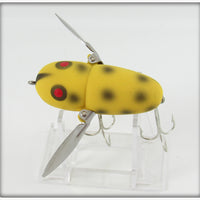 Heddon Yellow Black Spots Crazy Crawler