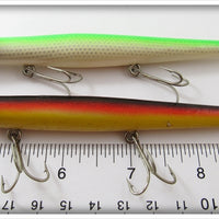 Pencil Plug White Green Back & Rainbow Pair