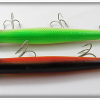 Pencil Plug White Green Back & Rainbow Pair