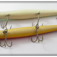 Pencil Plug White Green Back & Rainbow Pair