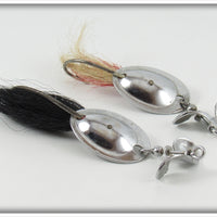 Vintage L.B. Cook Flutter Jack Jr Lure Pair