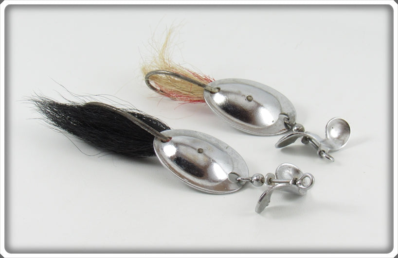 Vintage L.B. Cook Flutter Jack Jr Lure Pair