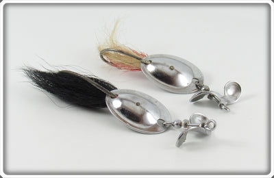 Vintage L.B. Cook Flutter Jack Jr Lure Pair