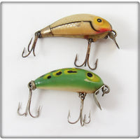 Wright & McGill Frog & Silver Scale Miracle Minnow Lure Pair 