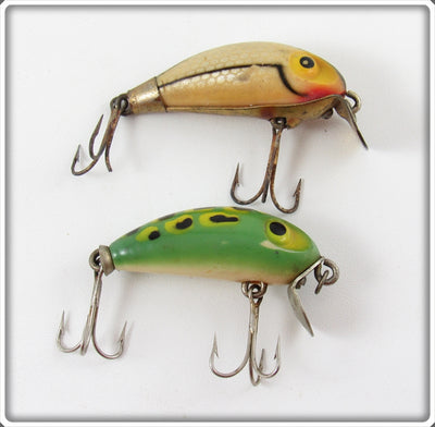 Wright & McGill Frog & Silver Scale Miracle Minnow Lure Pair 