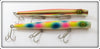 Vintage Pencil Plug Gold & Colorful Spotted Lure Pair