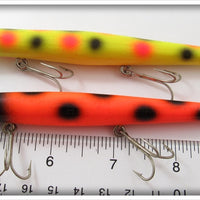 Pencil Plug Orange Spotted & Yellow Spotted Pair