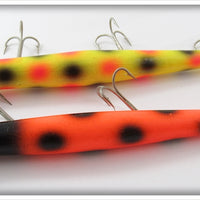 Pencil Plug Orange Spotted & Yellow Spotted Pair