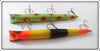 Pencil Plug Green Spotted & Orange, Yellow & Black Pair
