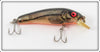 Vintage Bomber Bait Co Transparent Orange Belly Minnow Lure 