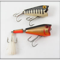 Vintage L&S Bait Co Jointed Popper & Popper Lure Pair 