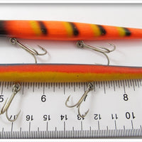 Pencil Plug Rainbow & Orange Striped Pair