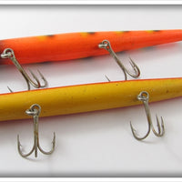 Pencil Plug Rainbow & Orange Striped Pair