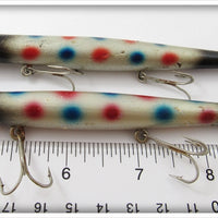 Pencil Plug Silver Spotted Pair