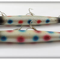 Pencil Plug Silver Spotted Pair