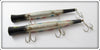 Pencil Plug Silver Spotted Pair