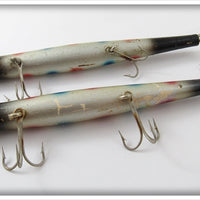 Pencil Plug Silver Spotted Pair