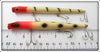 Pencil Plug White Black Spot & Black Stripes Pair