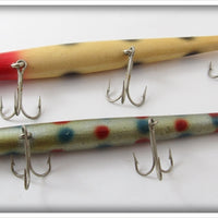 Pencil Plug Silver Spotted & White Spotted Pair