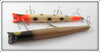 Pencil Plug White Spotted & Brown Pair