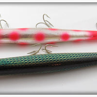 Pencil Plug Silver/Pink & Blue Scale Pair