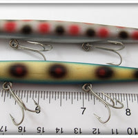 Pencil Plug Silver Spotted & Blue/White Spotted Pair