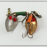 Hoffschneider Chrome & Orange/Gold Red Eye Midge Pair