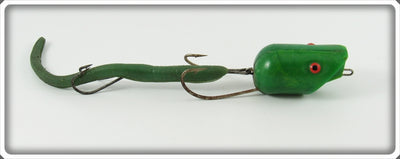 Vintage Barbee Bait Co Green Slo Poke Lure 