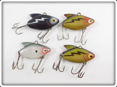 Heddon Sonic Lot Of Four: Shad, Perch, & Black