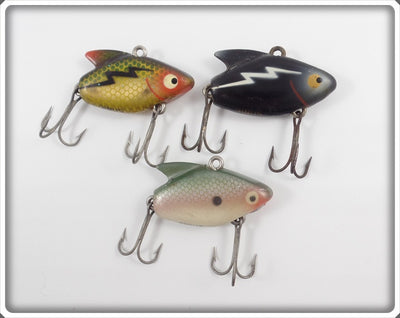 Heddon Sonic Lot Of Three: Shad, Perch, & Black