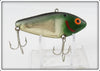 Vintage Bomber Silver Scale Green Head Pinfish Lure 